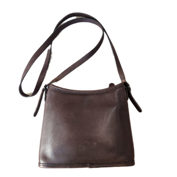 Vintage 90s Coach 9062 Leather Brown Crossbody Bag, Womens OS - Picture 3 of 12